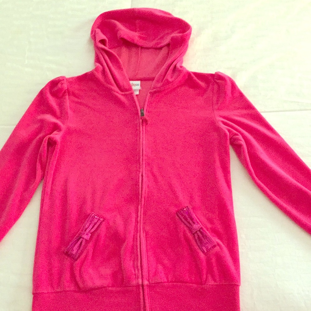 Cherokee Girls pink velour jacket